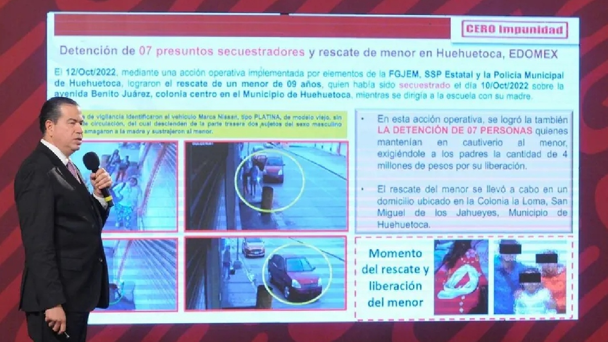 Detienen 7 personas por secuestro de niño en Huehuetoca; pedían 4 mdp: SSPC