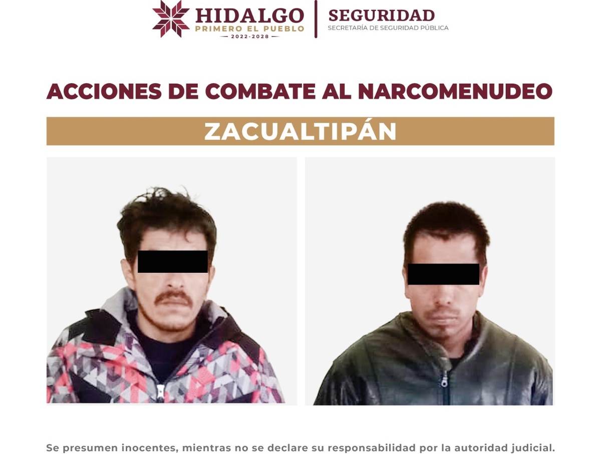 Los hombres quedaron a disposición de un Ministerio Público. (Cortesía)