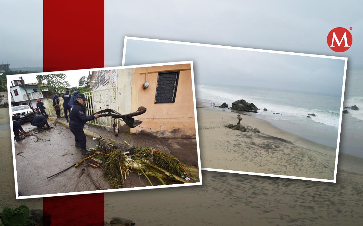 Trayectoria de la tormenta tropical 'Karl'. (Fotos: Cuartoscuro)