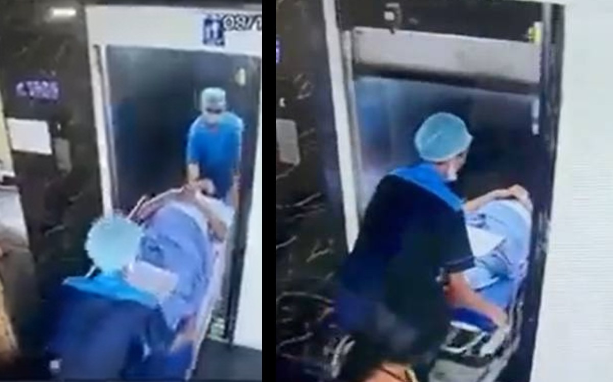 Accidente en elevador de hospital impacta y se vuelve viral | ESPECIAL