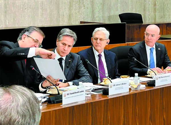 Ebrard, Blinken, Merrick Garland, Alejandro Mayorkas y John Kerry. Especial