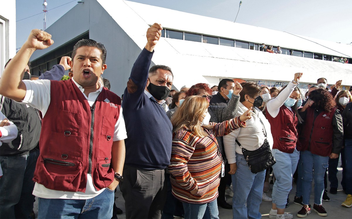 Protestan trabajadores de la SEP | Agencia Enfoque