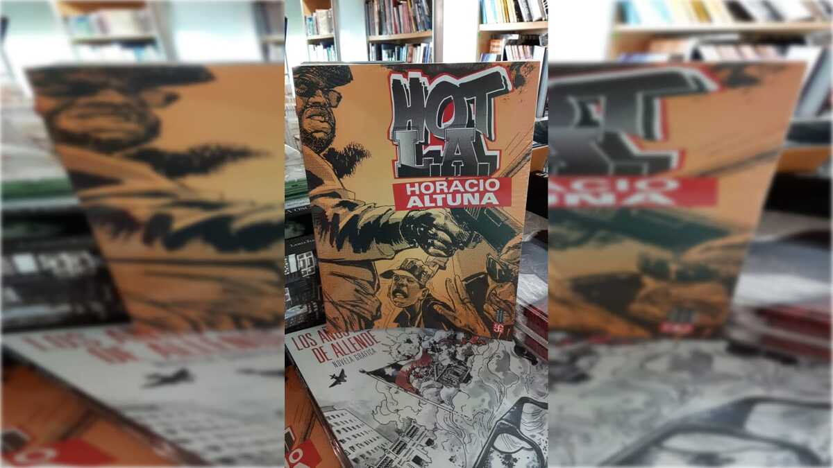 “Hot L.A.”, de Horacio Altuna, es otra de las obras gráficas, desgarradoras y fuertes. Foto: Israel Morales