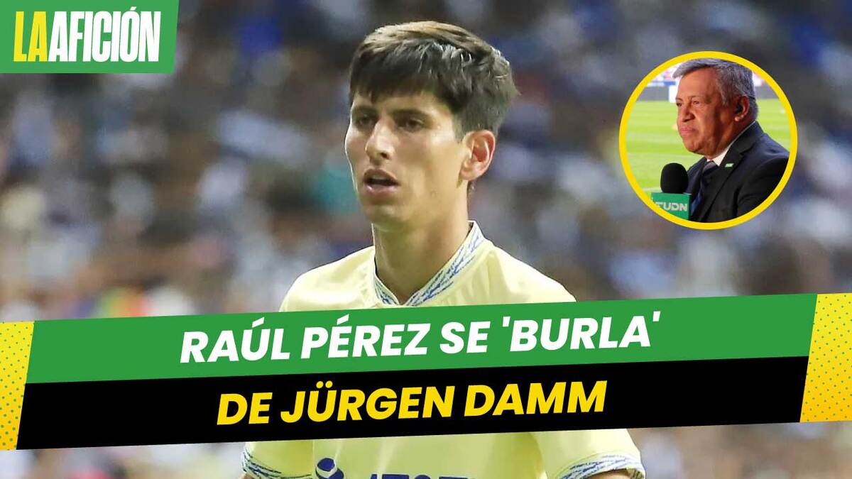 Raúl Pérez se burla de Jürgen Damm por su festejo