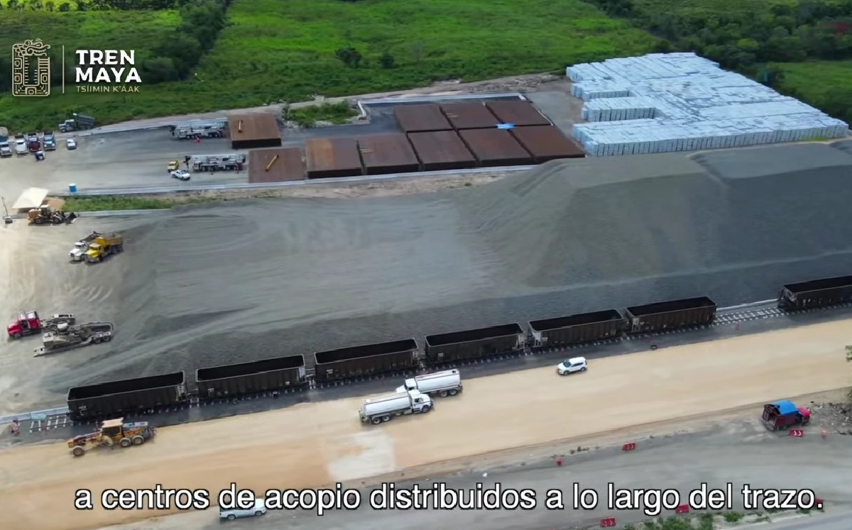 Avance de la construcción del Tren Maya. Foto: (ESPECIAL)