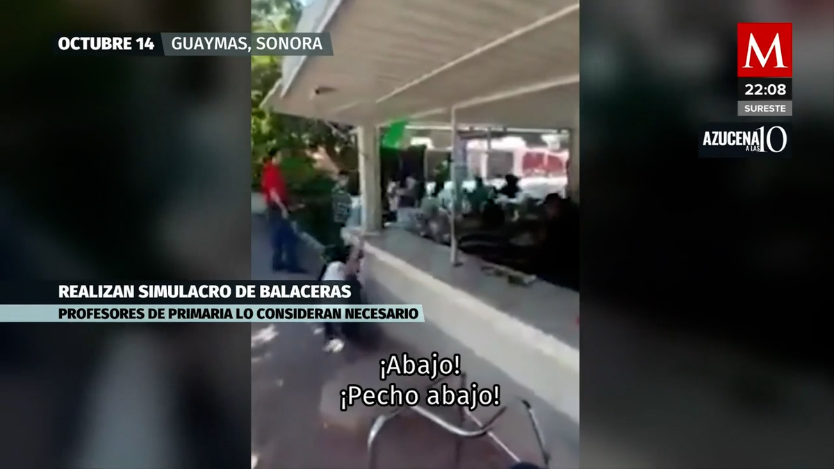 En Guaymas se realizan simulacros de balaceras para niños