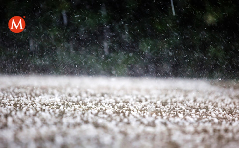 Reportan caída de granizo en frontera de Tamaulipas