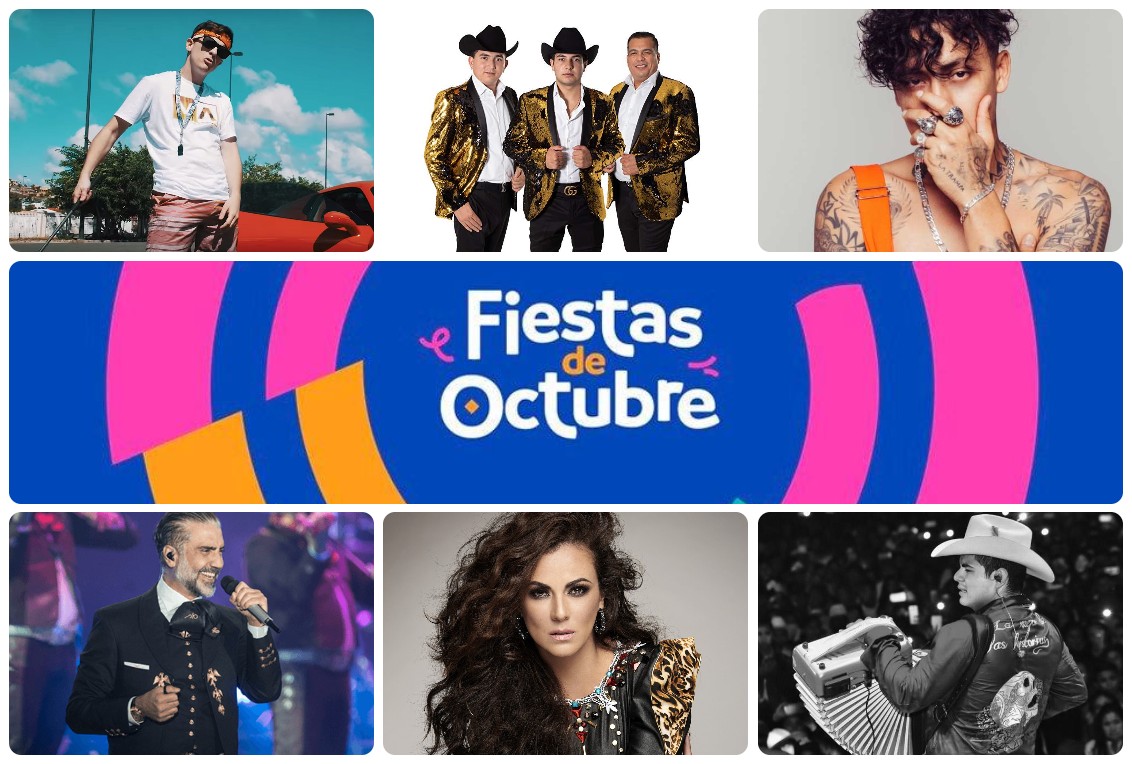 Cartelera de conciertos del 17 al 23 en las Fiestas de Octubre. (Especial)