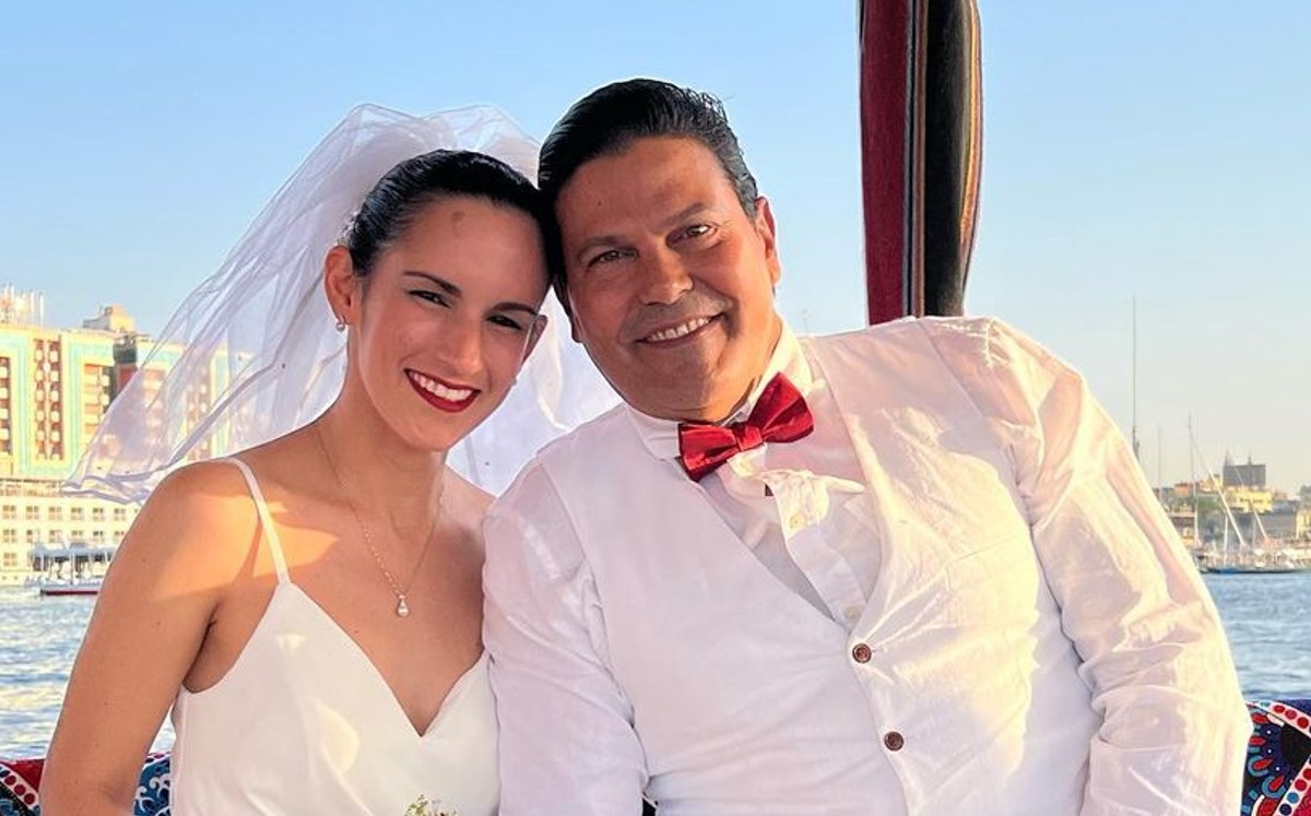 Francisco Gattorno se casa con Adamarys Espinosa en Egipto (Instagram).