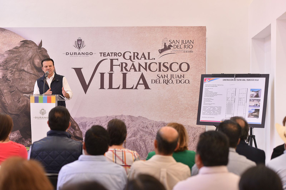 Inauguran Centro Cultural 'Francisco Villa' en San Juan del Río; primer teatro en la ciudad. | Especial