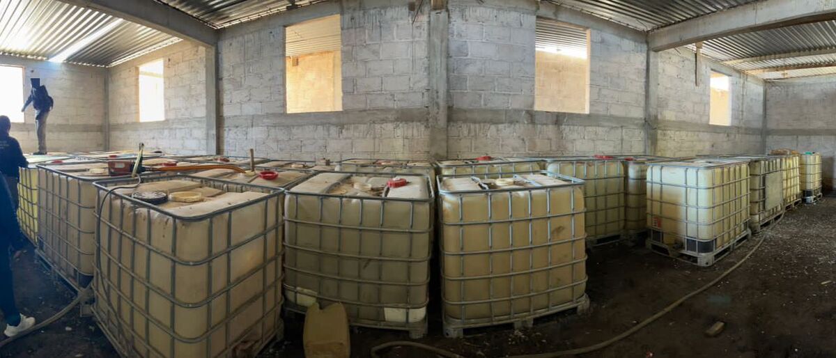 El hidrocarburo, armas, el predio y bienes asegurados quedaron a disposición del MPF (Cortesía)