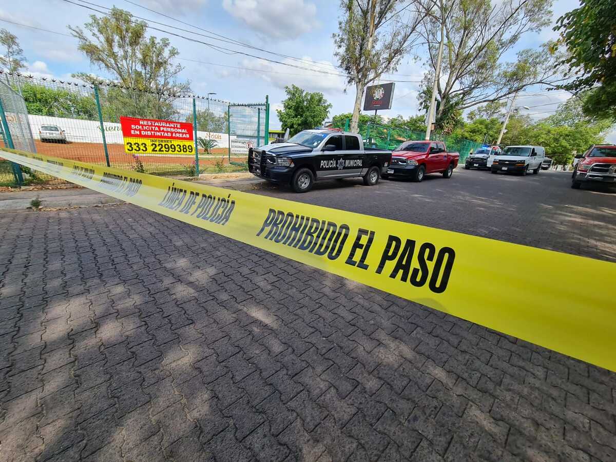 La escena del crimen fue acordonada por la Policía Municipal
