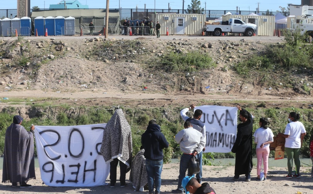 Migrantes venezolanos varados en Ciudad Juárez, Chihuahua. | Javier Ríos