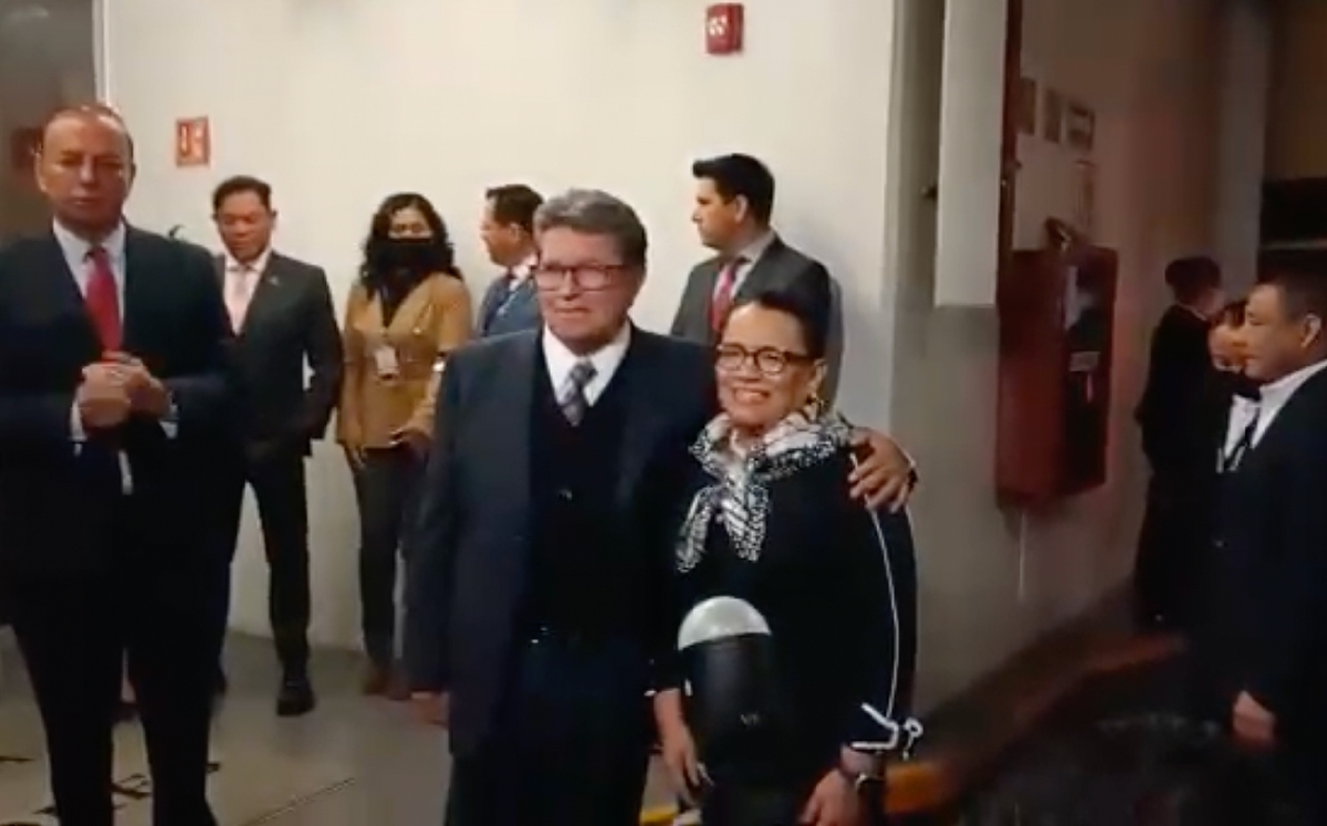 La secretaria de seguridad fue recibida por el senador Monreal. | Silvia Arellano