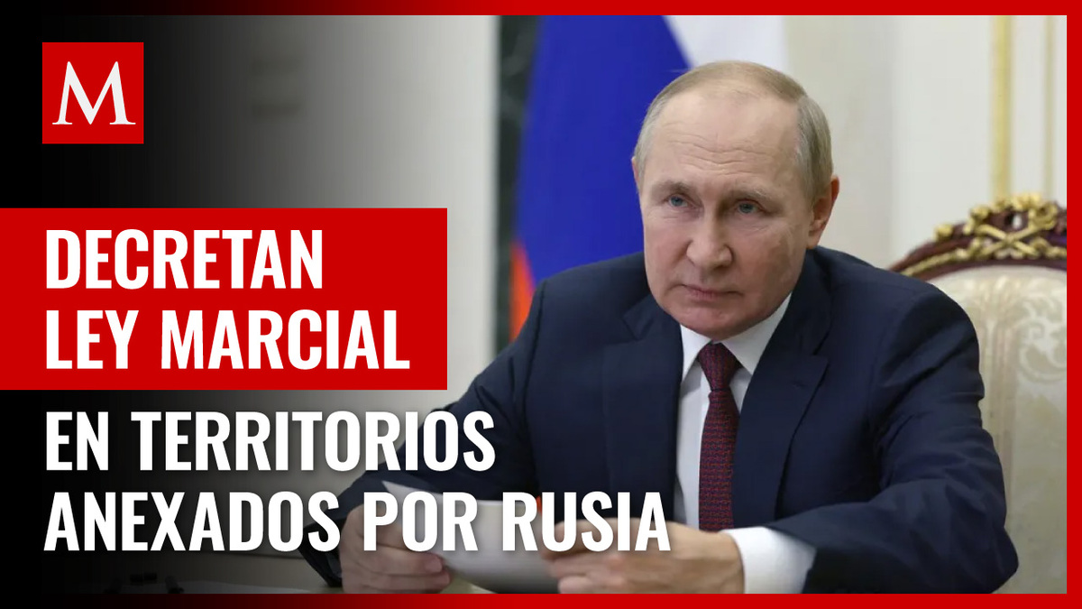 Vladimir Putin aplica ley marcial a zonas ucranianas que Rusia anexó