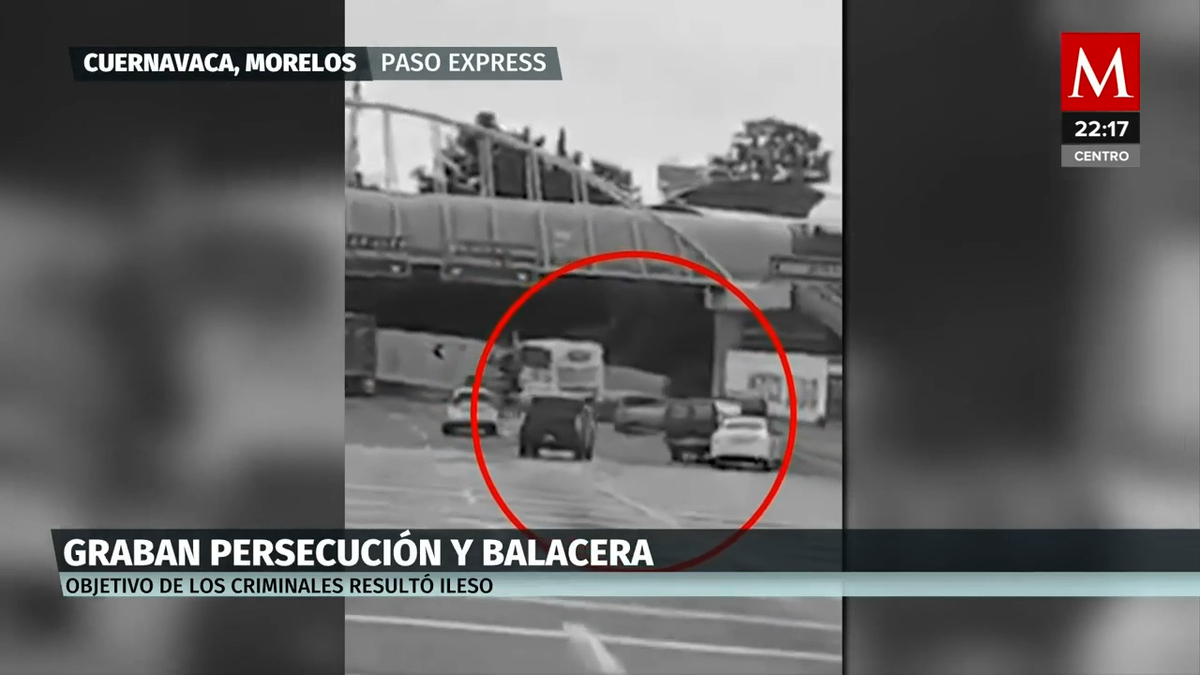 Automovilistas de Cuernavaca graban persecución y tiroteo en Morelos