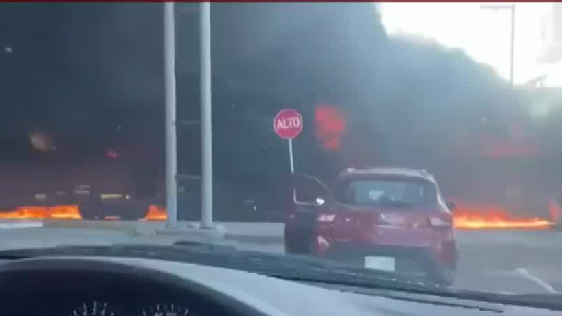 Choque entre pipa y tren provoca explosión en Aguascalientes