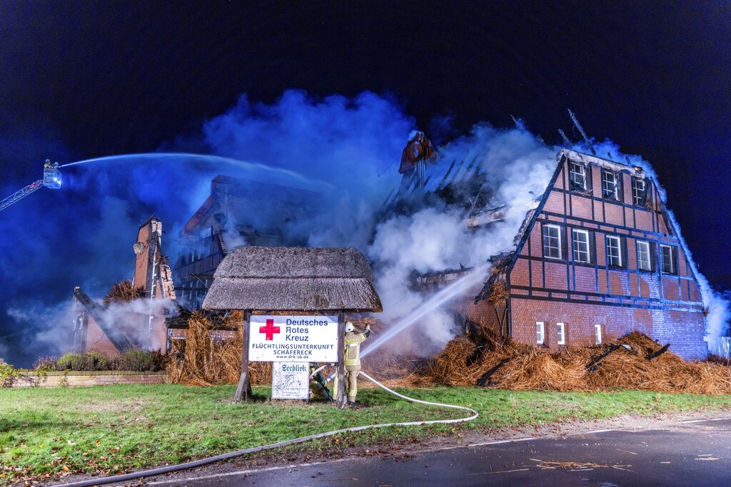 El incendio en refugio para ucranianos en Alemania. | DPA