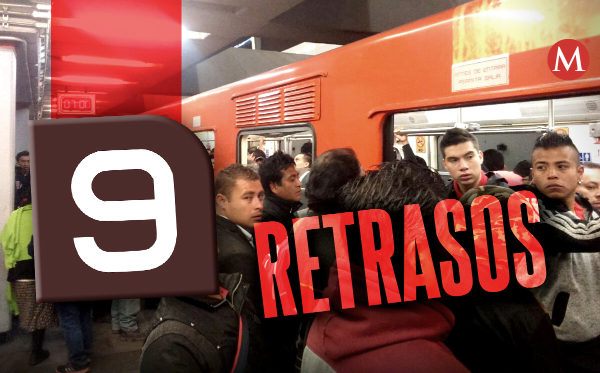 Los usuarios reportaron retrasos de hasta una hora en la Línea 9. | Milenio