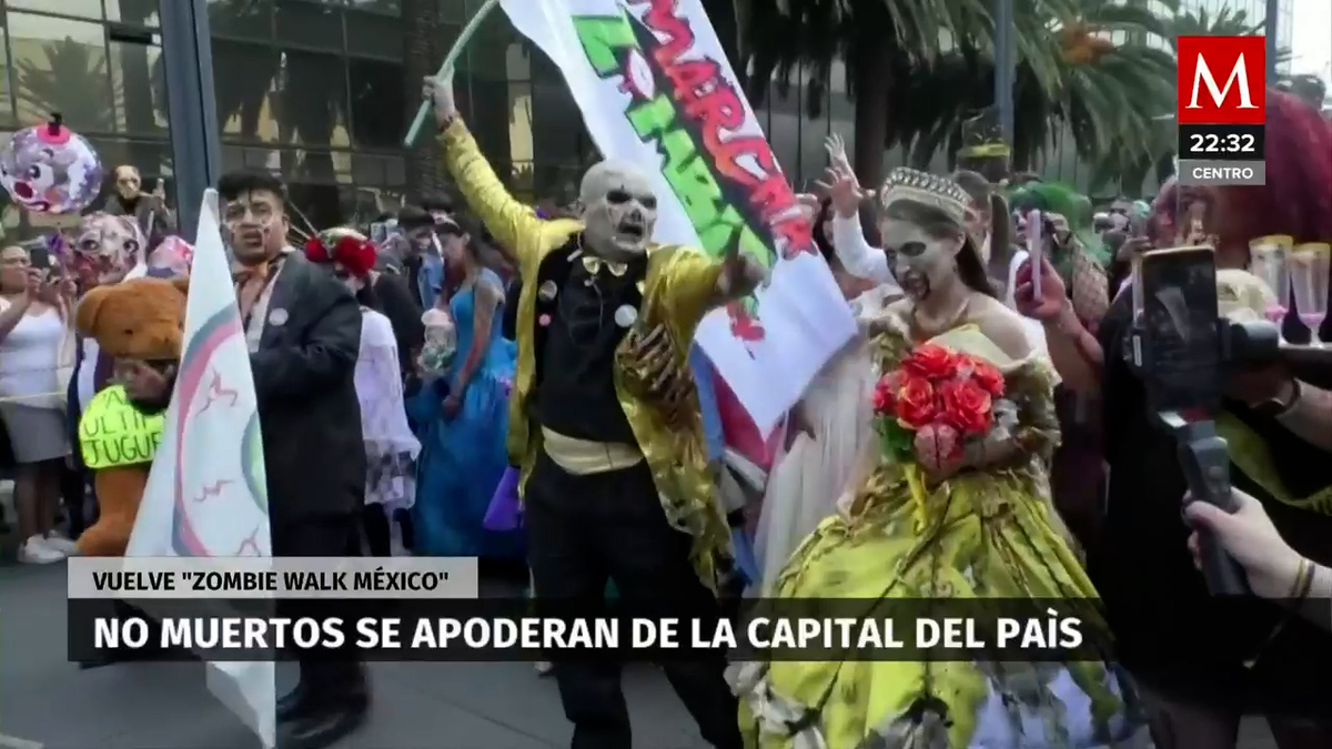 Tras dos años de pandemia, regresa la marcha zombie en CdMx