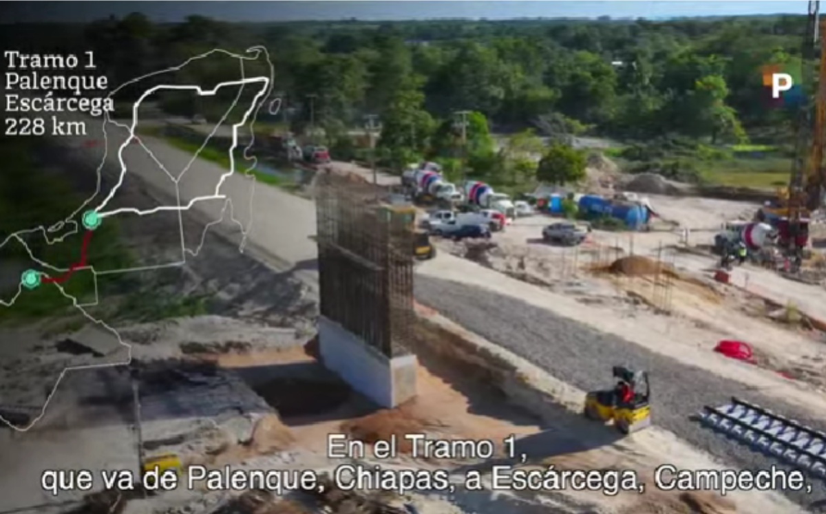 Estos son los avances en la construcción del Tren Maya, uno de los megaproyectos del Presidente de México. Foto: (Especial)