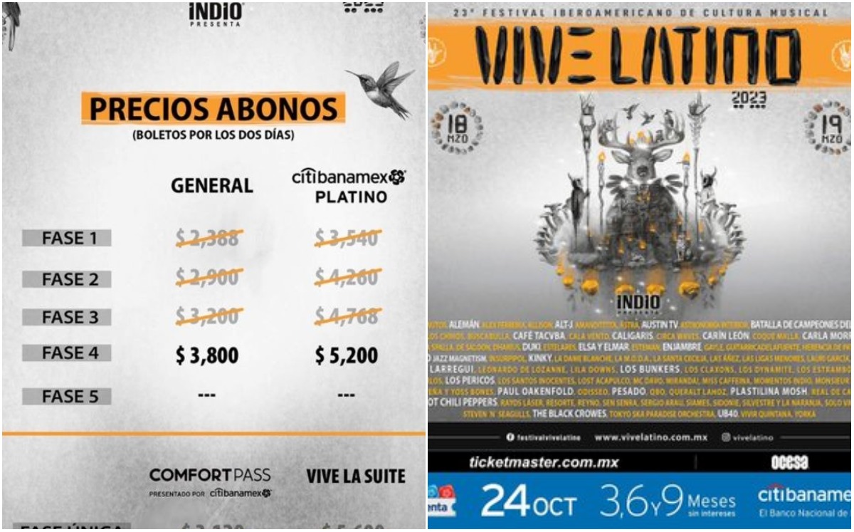 Boletos del Vive Latino se agotan en preventa | Twitter