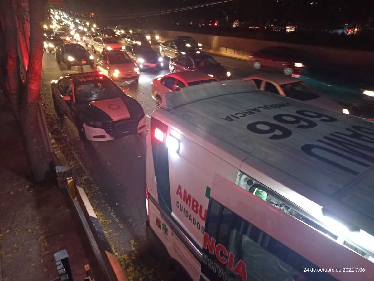 Motociclista sufre accidente en Churubusco, Ciudad de México | César Velázquez