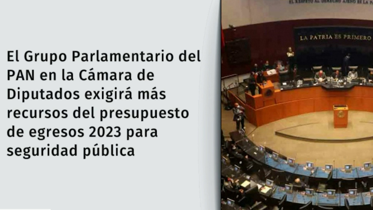 PAN va por más recursos para seguridad en Presupuesto 2023