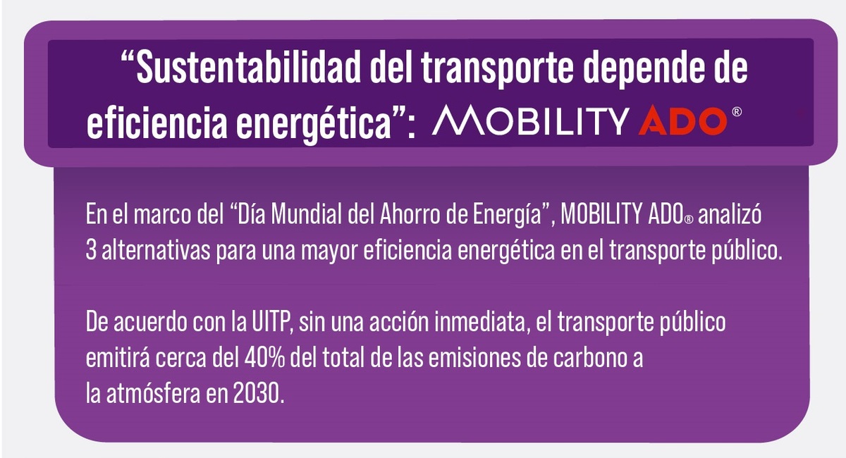 De acuerdo con la compañía, existen varios componentes que permiten la eficiencia energética en el transporte público. (Cortesía)
