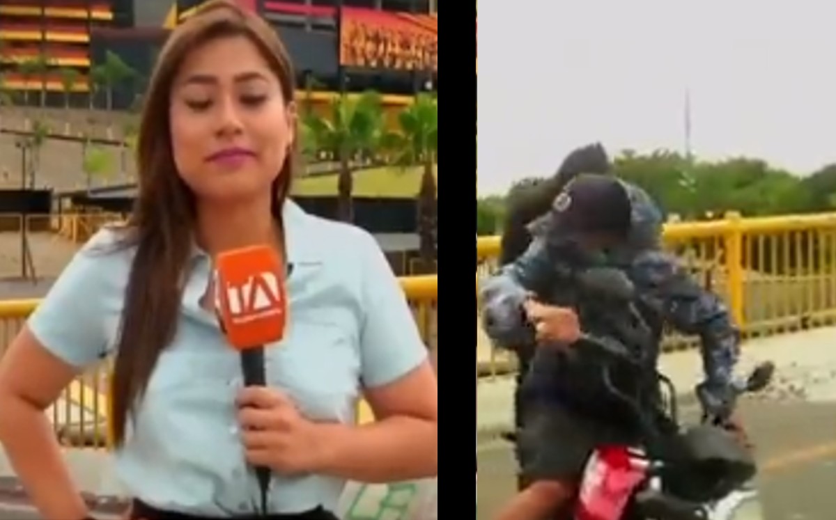 Intentan robar a reportera en plena transmisión en vivo | ESPECIAL