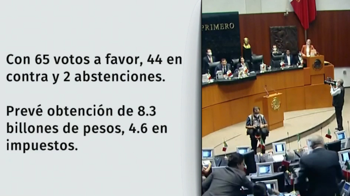 Senado aprueba Ley de Ingresos 2023