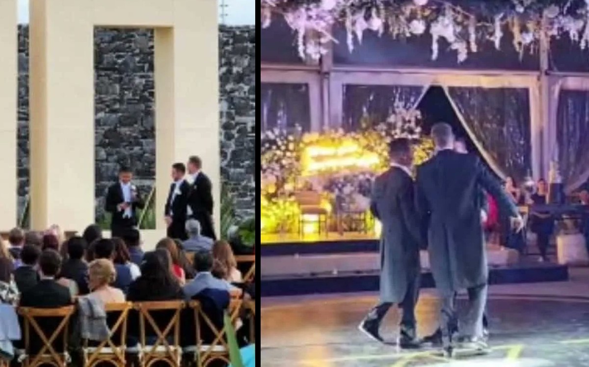 ¡Tres hombres se casan! Celebran primer matrimonio poliamoroso en Aguascalientes |ESPECIAL