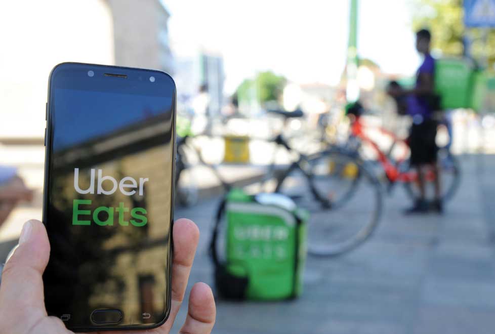 Uber anuncio en ruta