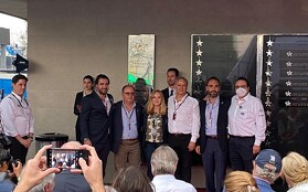 Se indujeron a la primera generación en el Muro de Honor del deporte motor en México, los organizadores del Gran Premio de México inauguraron este monumento