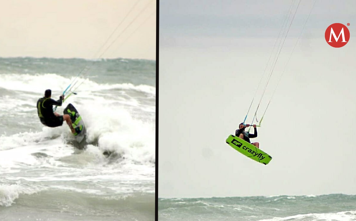 Evento norte sirvió para practicar KiteSurfing en playa Miramar. (Sergio Sánchez)