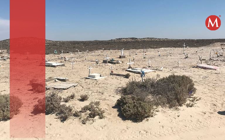 Vecinos de Guerrero Negro aseguran que las tumbas son de los hijos de los primeros pobladores de la zona. (Especial)