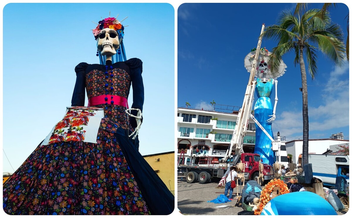 Catrina de Zapotlanejo y Catrina de Puerto Vallarta disputan Récord Guinness
