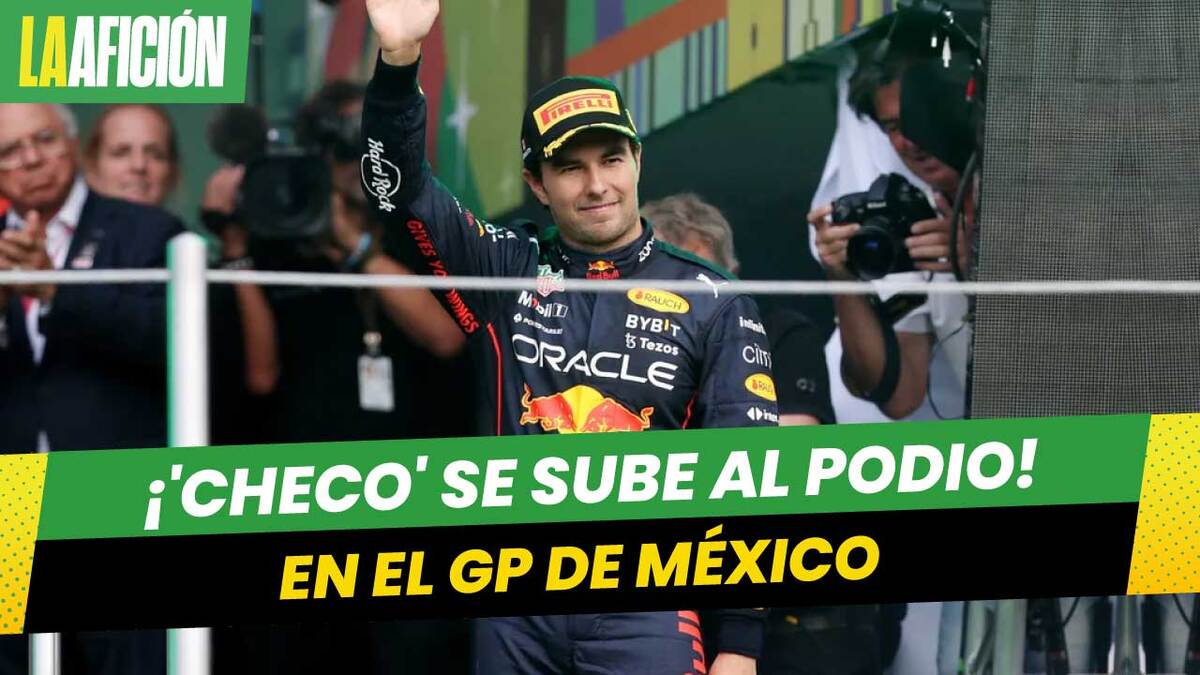 F1 México 2022. Podio para 'Checo' en 3º y Verstappen ganó