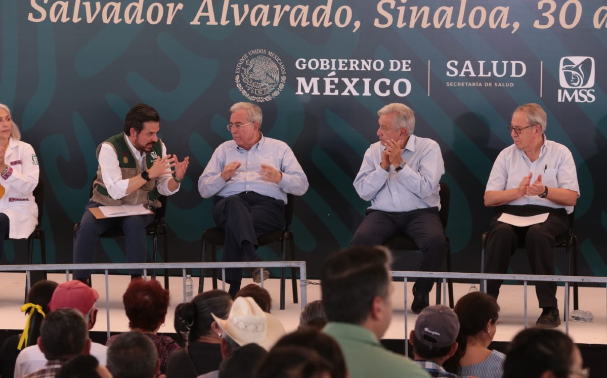 Rocha dijo estar conforme con lo que el gobierno federal está ayudando a Sinaloa. | Jesús Quintanar