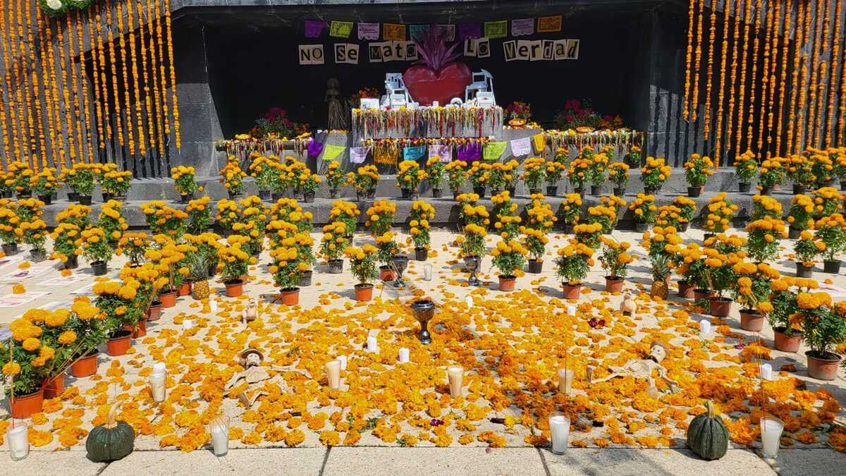 Colectivos instalan ofrenda para recordar a periodistas, activistas y defensores de derechos | Ramón Ramírez