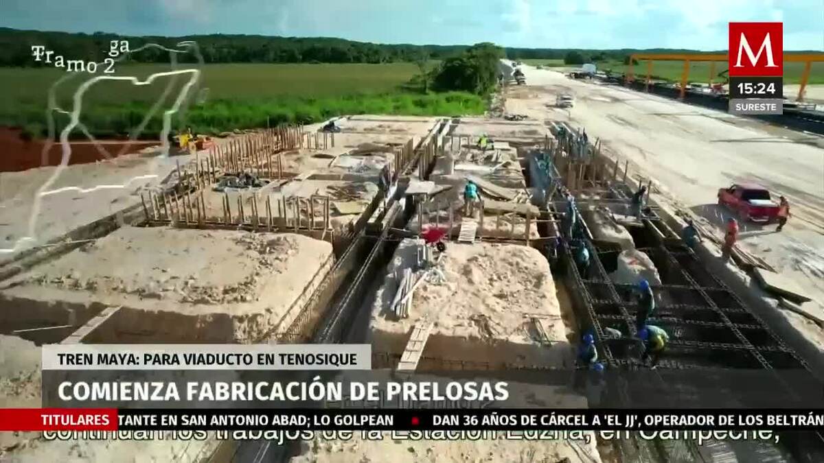 Inicia fabricación de prelosas para el Tren Maya