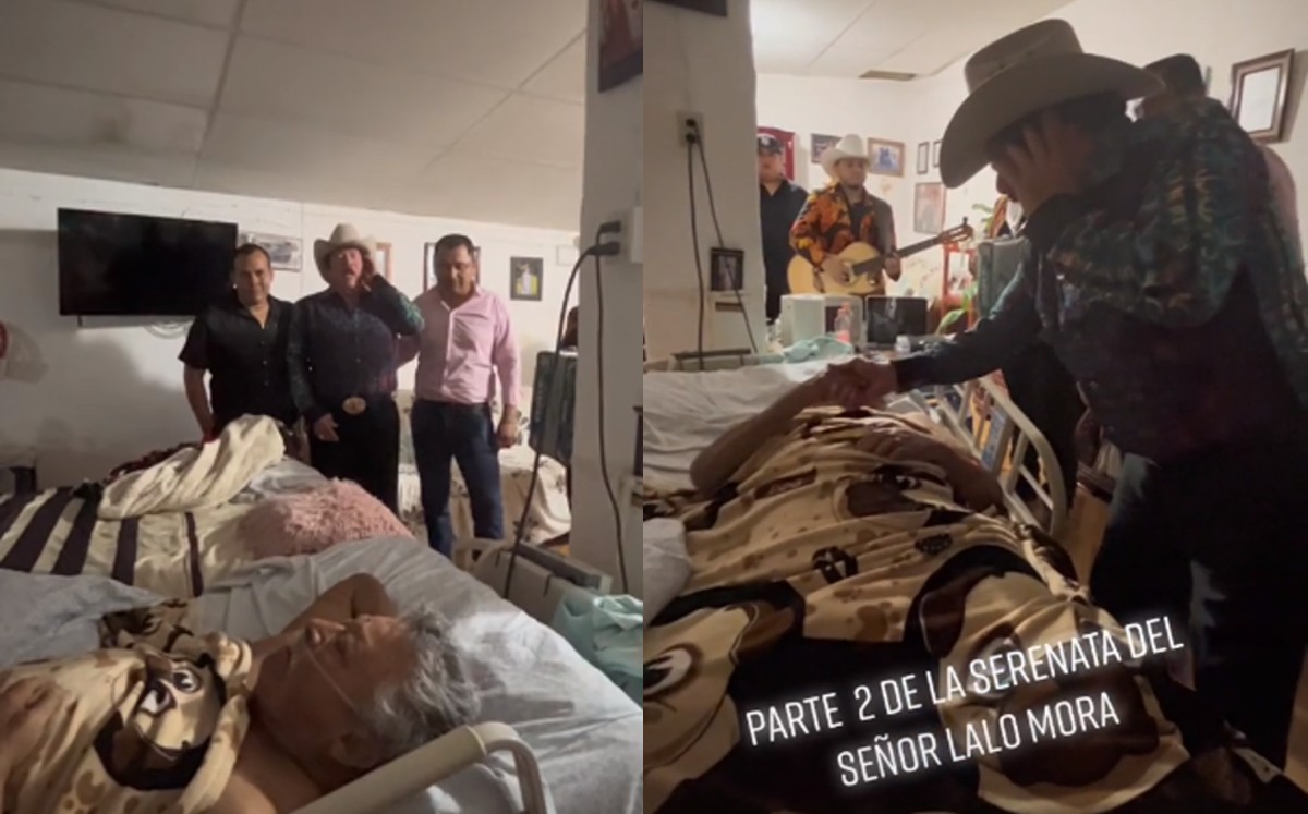 Le llevan serenata con Lalo Mora a su padre