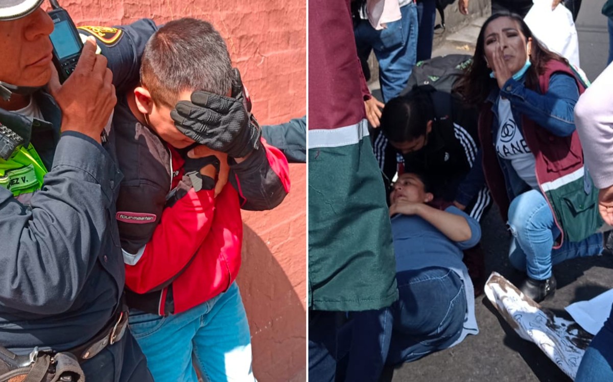Mujer resulta atropellada por motociclista en San Antonio Abad | César Velázquez