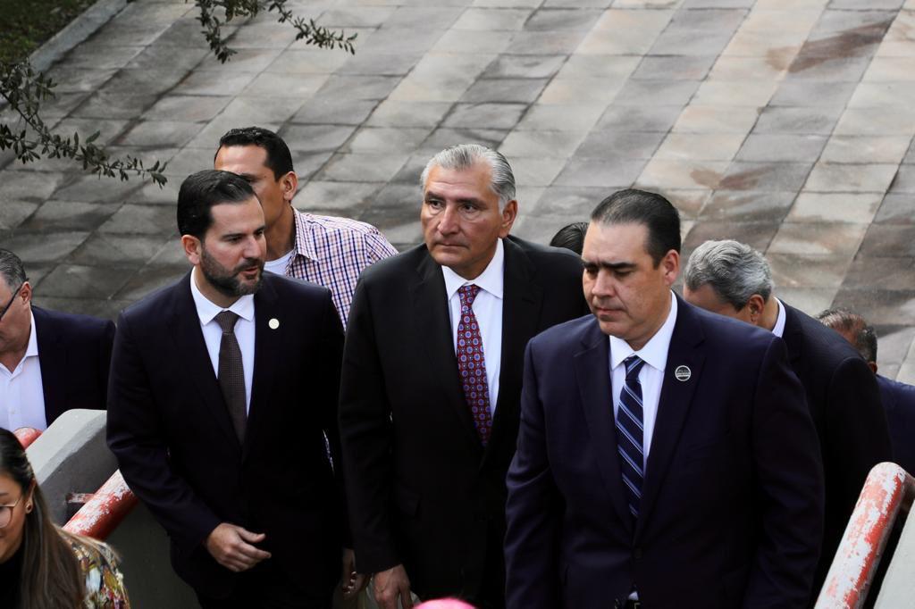 Heriberto Treviño expuso en rueda de prensa que recibió con gusto a Adán Augusto, secretario de Gobernación. Foto: Leonel Rocha
