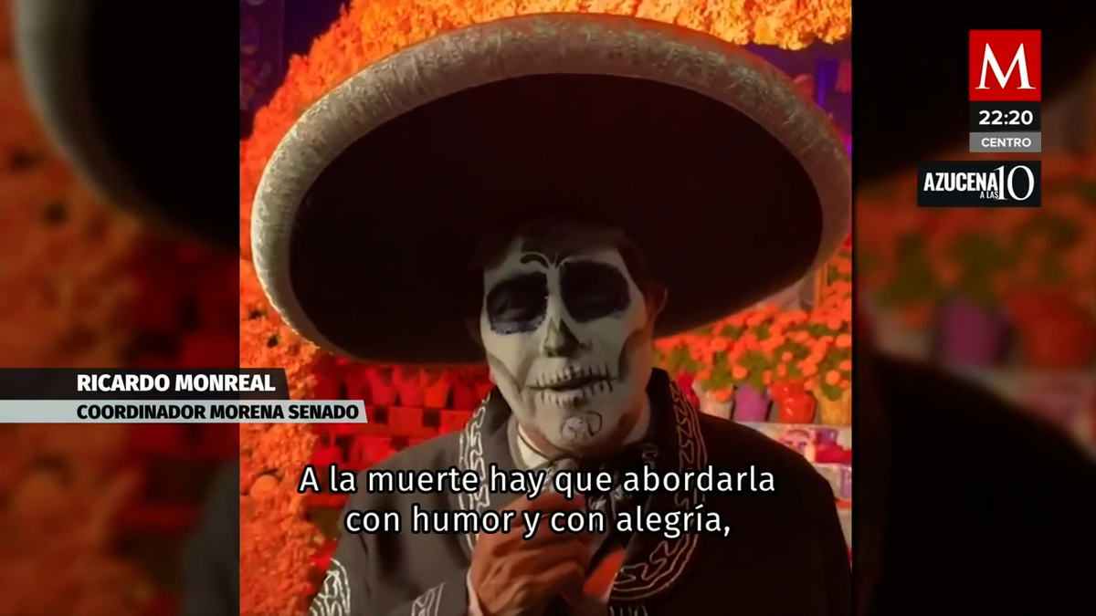 Monreal inaugura ofrenda de Día de Muertos en el Senado