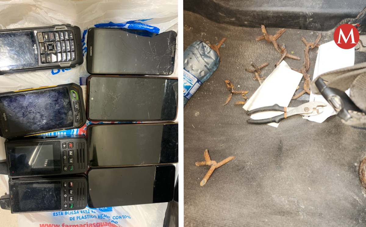 Aseguran  radios, poncha llantas y una camioneta en Reynosa