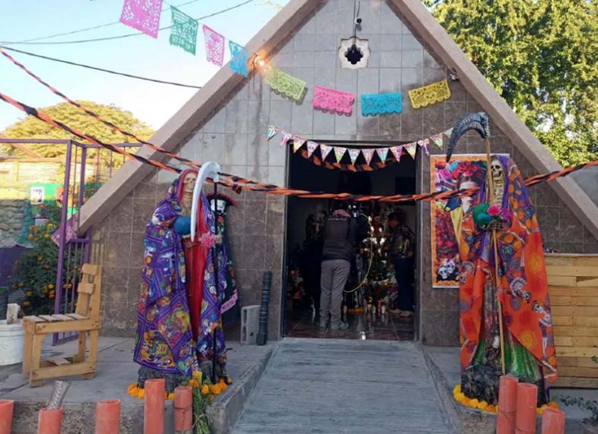 Capilla de la Santa Muerte en Gómez Palacio. (Cortesía)