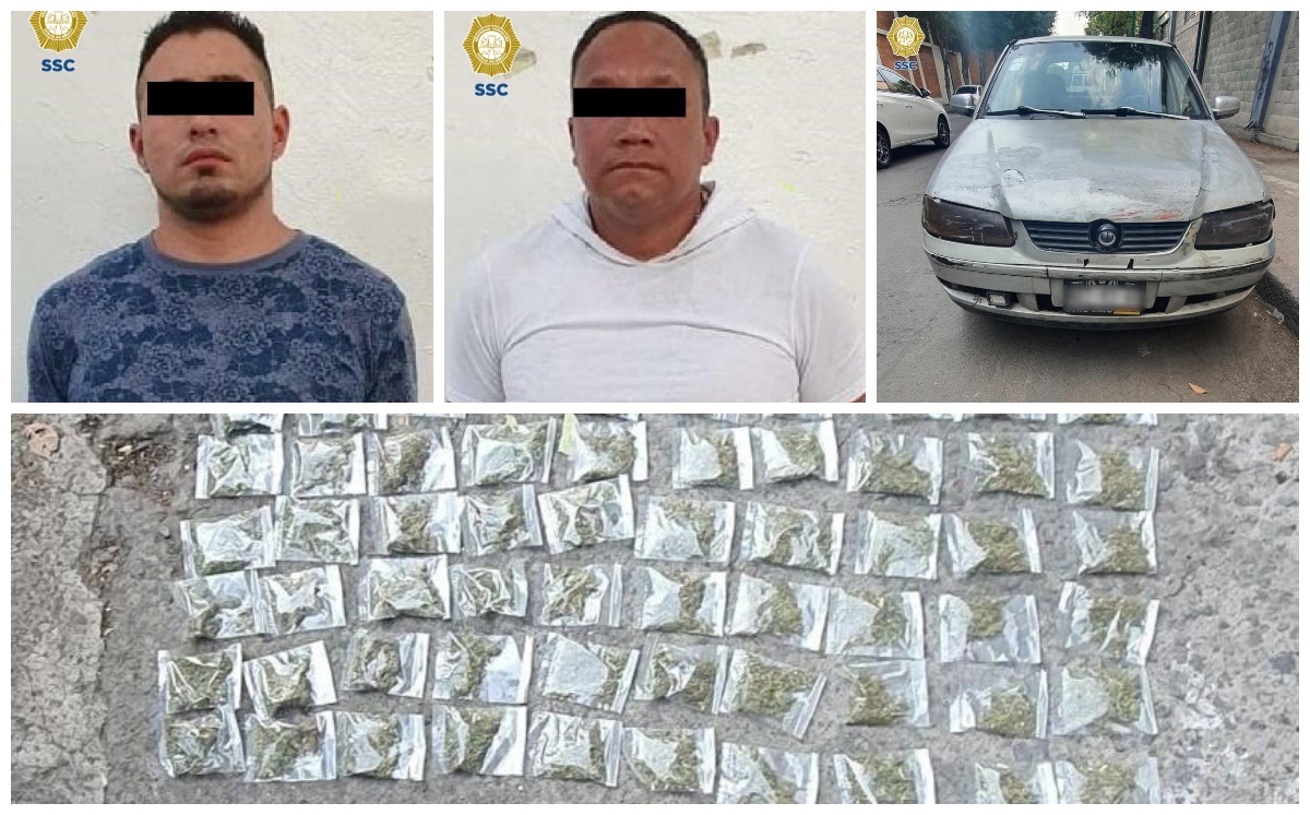 Los detenidos están posiblemente relacionados en al menos 12 robos.| Fotos SSC de CdMx