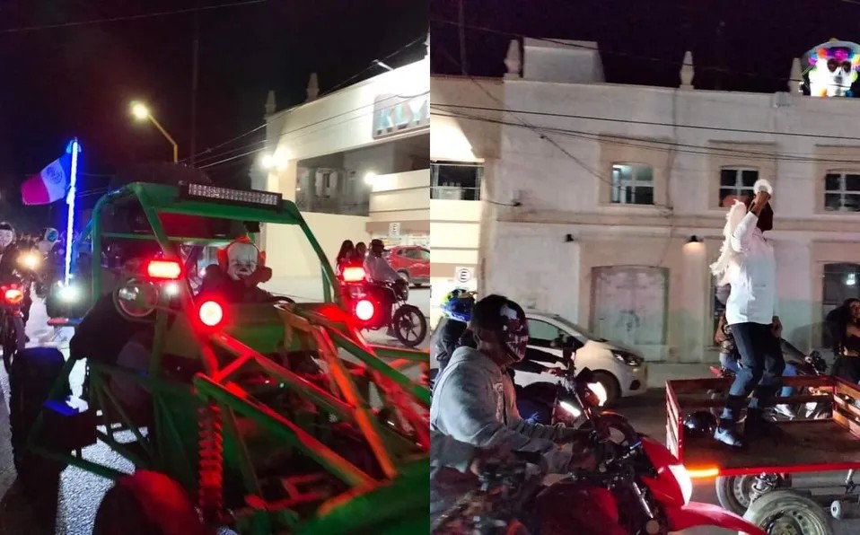 Motociclistas desafían autoridad con tercer rodada del terror