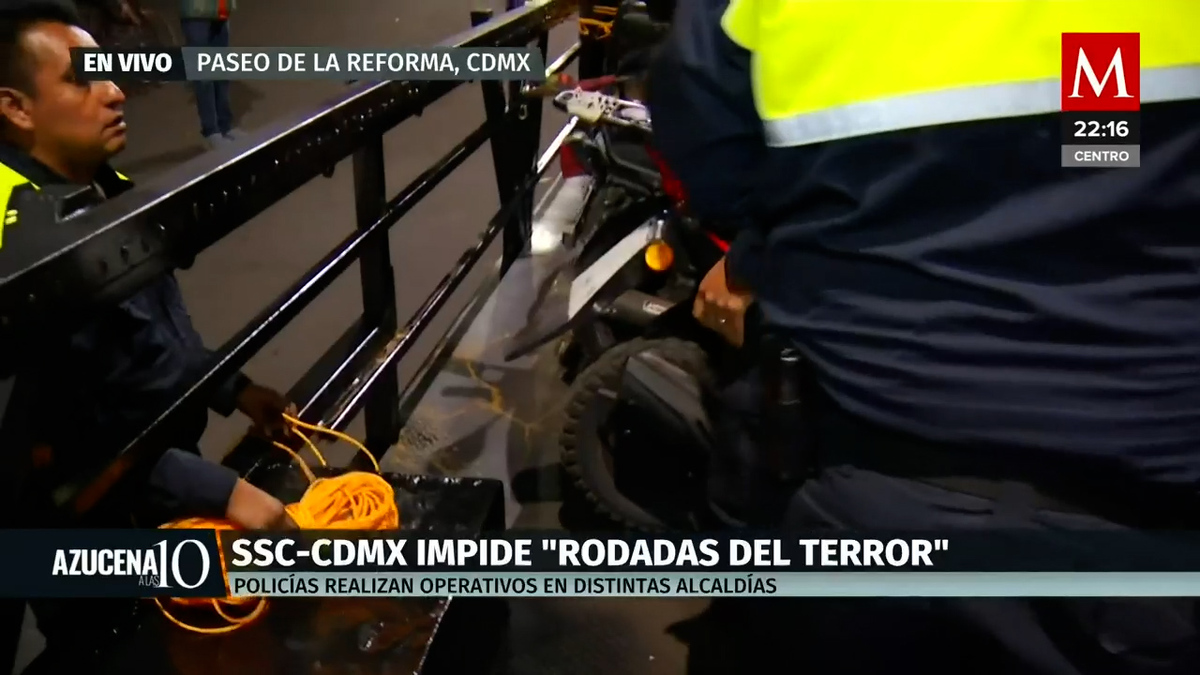 Policía de CdMx realiza operativos para encapsular rodada del terror
